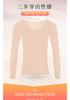 Hot and Warm Top for Women In Autumn and Winter, with Added Velvet and Thick Lace, V-neck Long Sleeved Underwear As the Base Layer