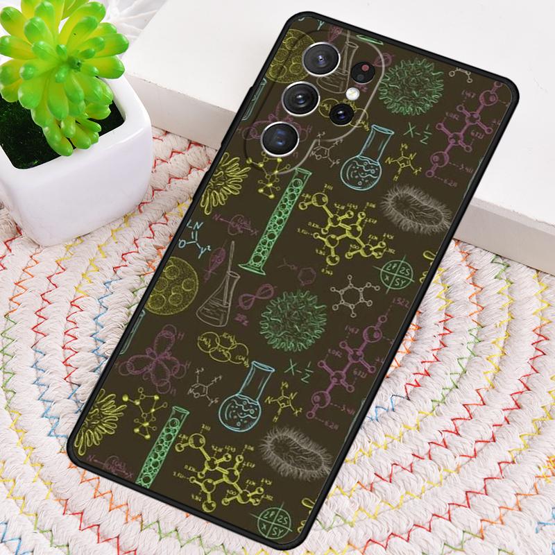 Fashion Biology Chemistry Phone Case for Samsung Galaxy note 10 pro S26 Ultra S23 S24 FE S25 S21 S22 PLUS shockproof Cove