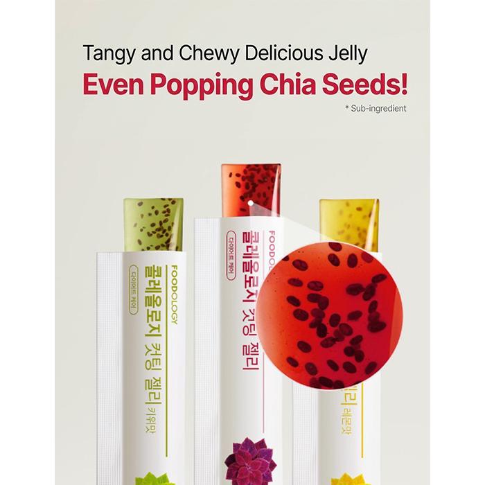 FOODOLOGY Coleology Cutting Jelly Pomegranate, Kiwi, Lemon 10 Sticks (10 Options)