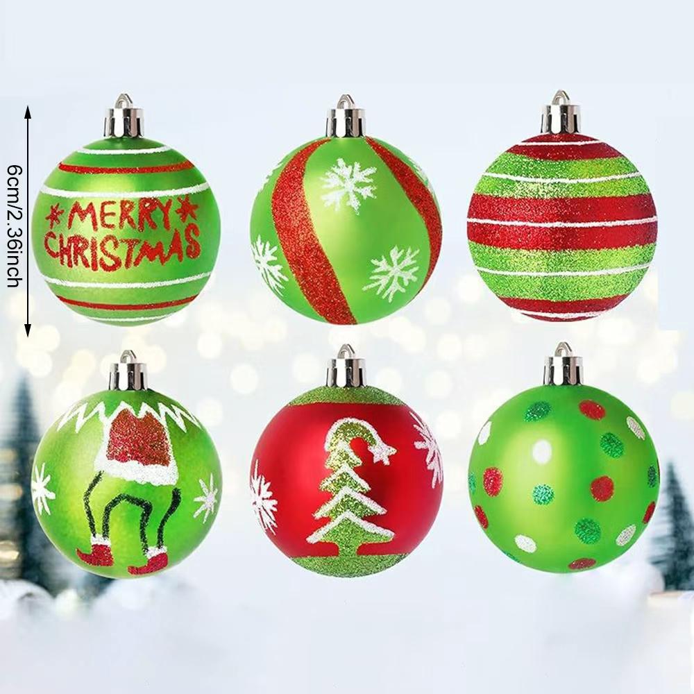 Runtowo 12pcs 6cm Christmas Balls Christmas Tree Pendant Merry Christmas Decor for Home Xmas Gifts Navidad 2026 New Year 2026