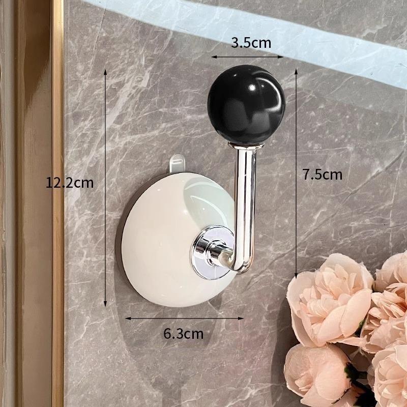 

Dopamine Non Perforated Suction Cup Hook Bedroom Headband Storage Artifact ABS Bathroom Clothes Wall Hook Home Accessories