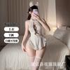 Neck apron pure desire maid halter suit uniform temptation flirting hip free sex underwear suit