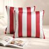 Design Decorative Throw Pillow Covers, Striped Modern Satin Cushion Cover Pack of 2 Pillowcases