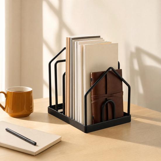 Plate Storage Rack, Durable Iron Dish Display Stand, Anti-Slip Certificates Cookbooks Organizer, for Plates Cutting Boards Tiles Plaques Trays