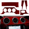 Premium Carbonfaser Innenraum Armaturenbrett Panel Abdeckung Zierleiste Einfache Installation Zuverlässige Leistung Für Ford Für Mustang