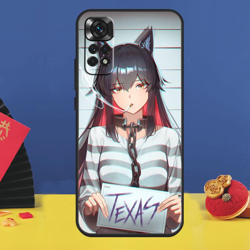 Texas Arknights Phone Case For Xiaomi Redmi Note 11 Pro Note 10 Pro 12 8 9 Pro 9S 10S 11S 12C 9C 10C Funda