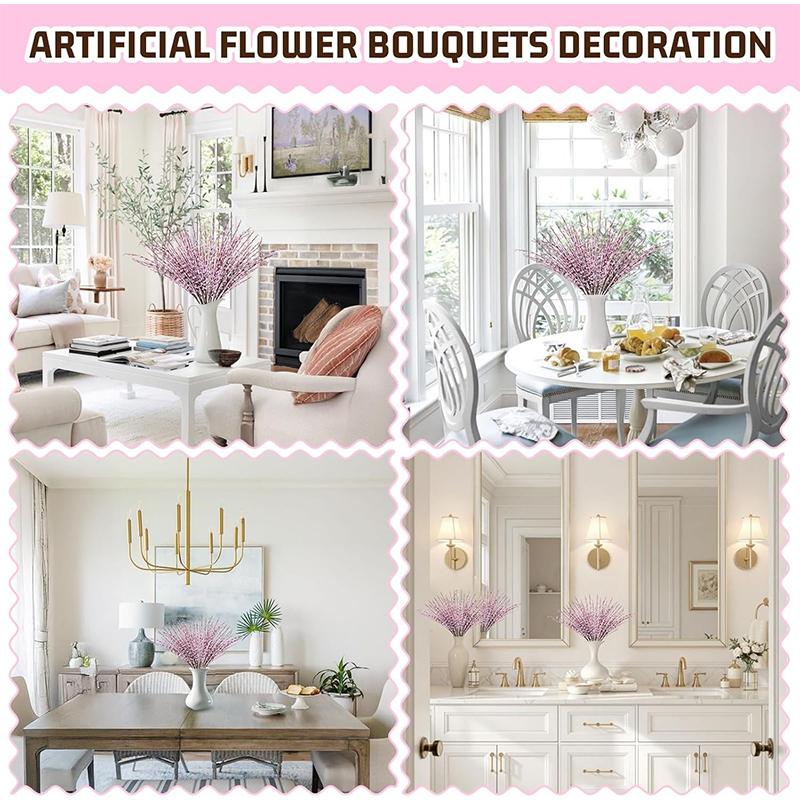 55CM Artificial Jasmine Flower Artificial Flower Art Jasmine Plant Branches Suitable for Home Office DIY Wreath Wedding Ornament