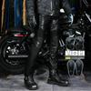 VOLERO Motorrad-Fahrhose Retro Sturzfest Leder Rundum Lässig Winddicht Wasserdicht Herren