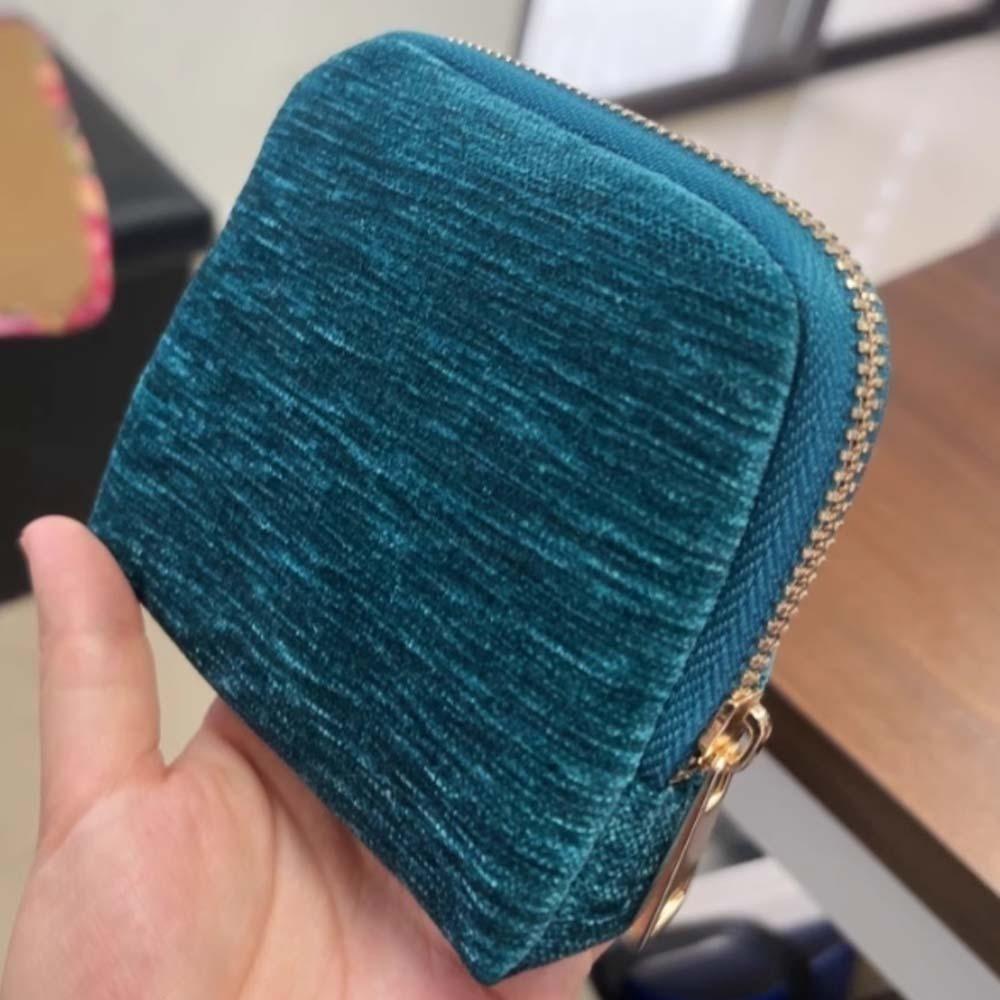 Multi-Layered Flannel Jewelry Zipper Bag Anti-lost Cloth Jewelry Organizer  Party