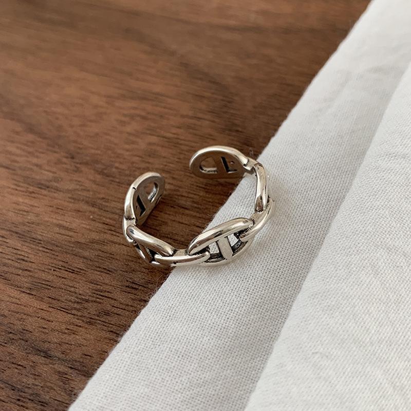 

Геометрическое Ретро Модное Открытое Кольцо Регулируемое Для Женщин Стильные Парные Украшения J607