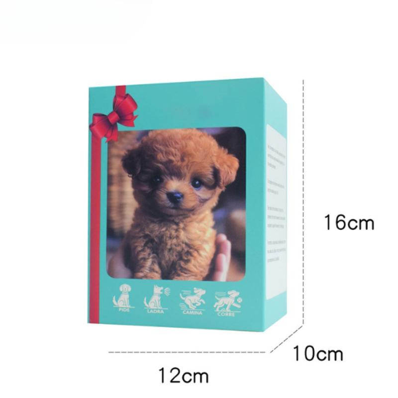 Cute Plush Robot Puppy Interactive Walking Simulated PuppyToy Barking Tail Wagging Stuffed Dog Plush Toy for Children No Battery