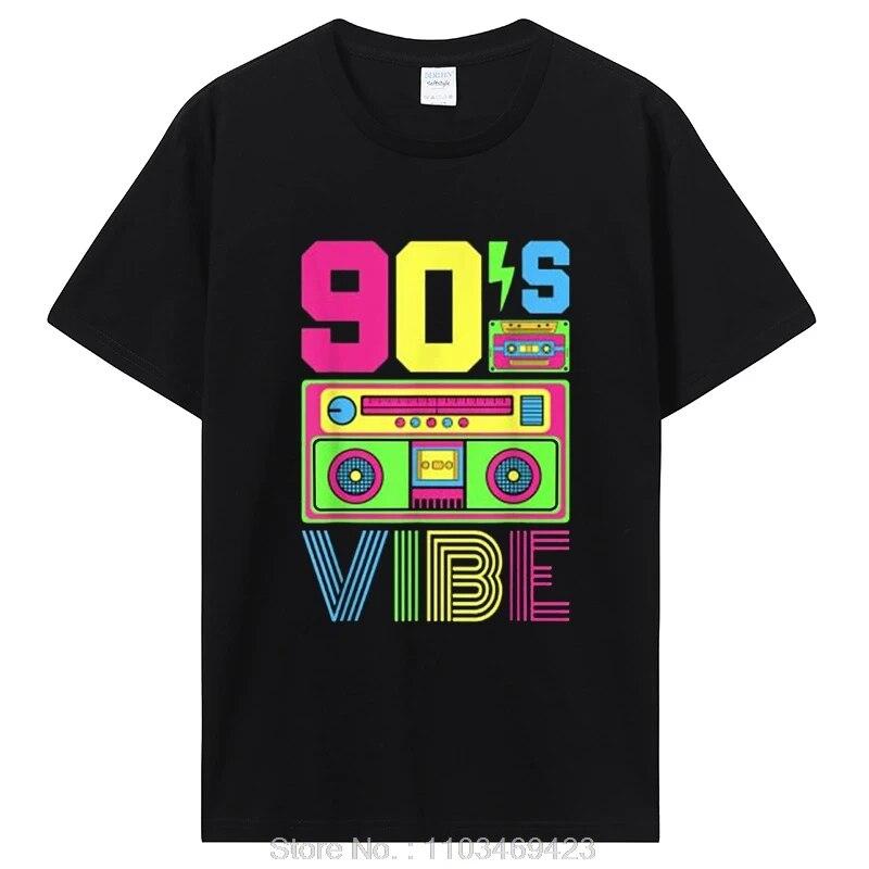 90s Vibe 1990 Styl Móda 90s Téma Oblečení Devadesátková Kostým Tričko Vtipné Grafické Tričko Topy Dámská Móda Oblečení Oversized
