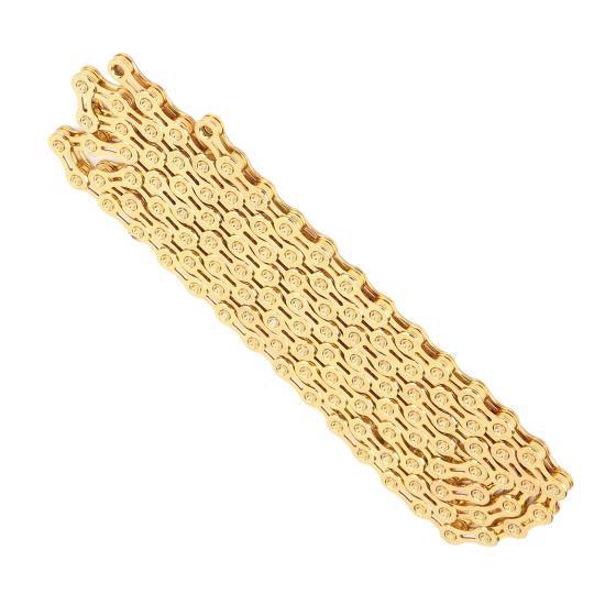 VG Sports Mountain Bike 10 Speed Chain 116 Links 1/2inx11/128in Bicycle Chain Gold