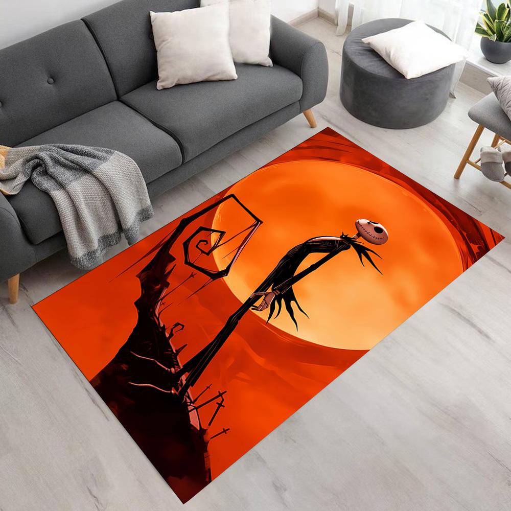 Jack Skellington Area Rug Perfect for Foyer Game Room Outdoor Study room Anti-slip Rug Anime Office Decor Perfect Gift for Friends & Family