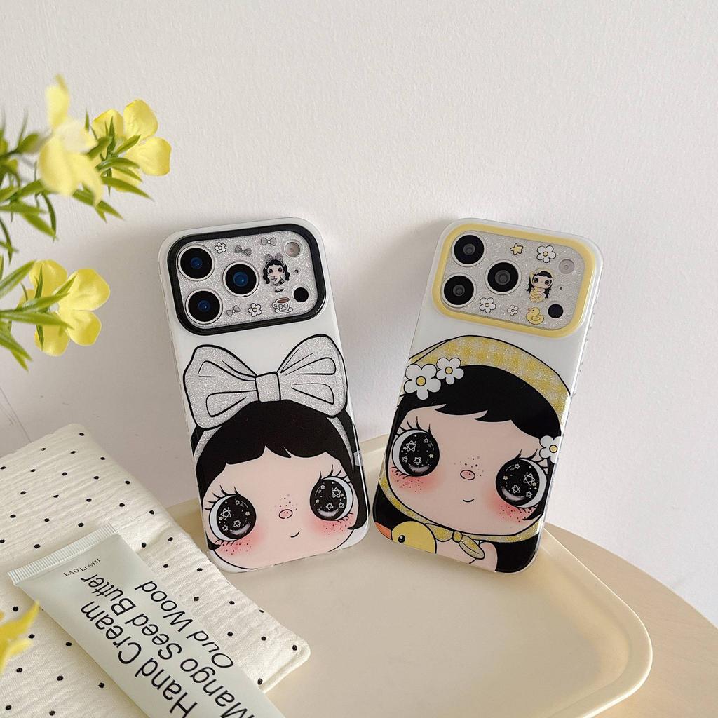 iPhone17promax mobile phone case cute women's all-inclusive Apple 17/15 protective case 16promax trendy brand