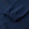 adidas Fashionable Comfortable Hooded Letter Print Zipper Design Long Sleeve Jacket Women Jackets Navy-Blue JE3580