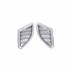 For BMW X1 F48 2016-2022 ABS Silver Dashboard Upper Air Outlet Vent Trim 2PCS
