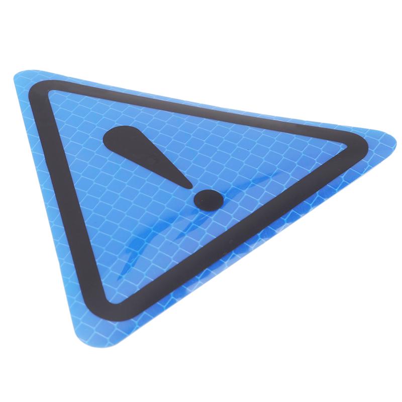 

Треугольная предупреждающая этикетка DIY Светоотражающая предупреждающая наклейка для кузова автомобиля Декоративная паста синий