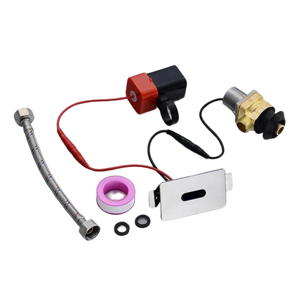 Touchless Urinal Flush Kits Sensor Flush Valve Toilet Flush Repair Kits Washroom Concealed Wall Mount Sensor Set