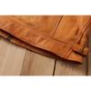Chinesische Größe Unbeschichtete Frosted Natürliche Rindsleder Männer Leder Jacke Weiche Kurze Slim Fit Vintage Echtem Leder