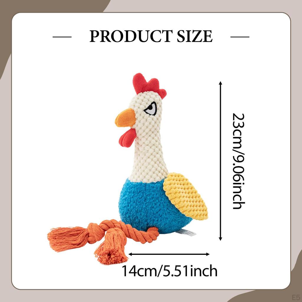 Squeaky Chewable Dog Toy, Sturdy And Bite-resistant, Interactive Fun, for . Chicken.