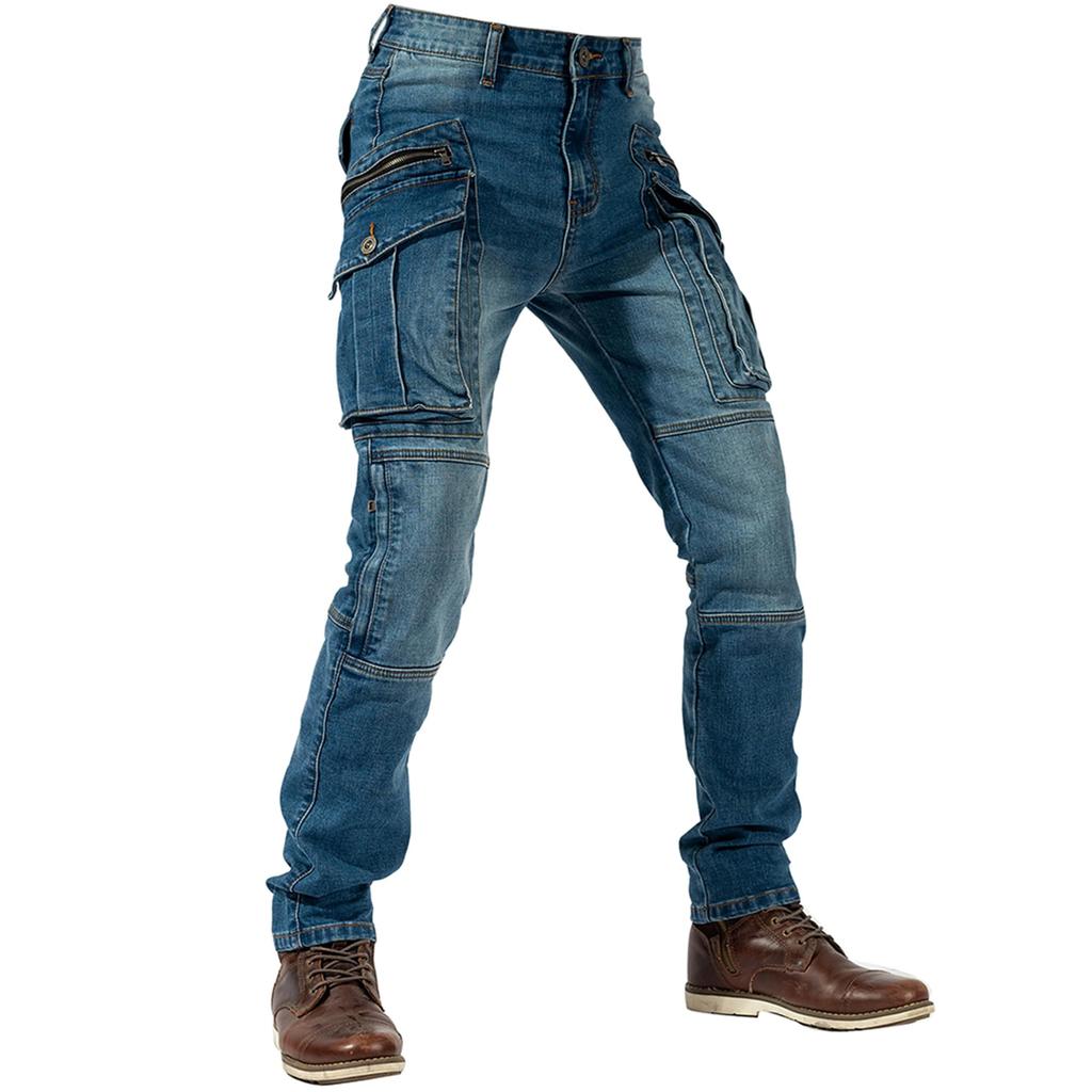 Motorcycle Riding Pants with Rider and Racing Size L Men's Protectors, Pants, Spring, Summer, Autumn, Winter, Abrasion-Resistant, Straight-Fit Pants,