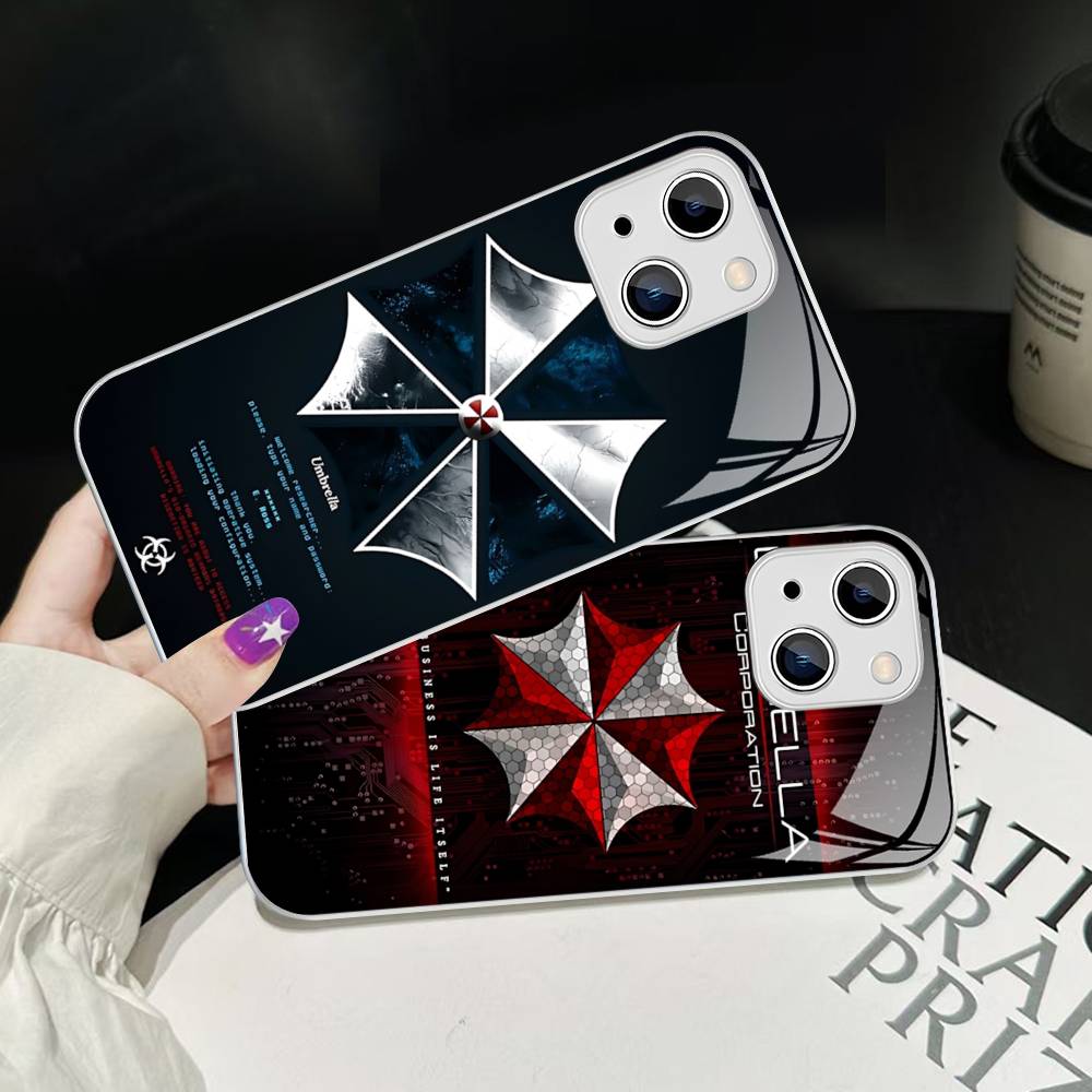 Movie U-Umbrella C-Corporation Logo Tempered Glass For Iphone 14 13 12 11 Pro Mini XS MAX 14Plus X XS XR Fundas