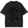 Dragon Ball Anime Harajuku Washed Retro T-Shirt Cotton Men's Hip Hop Street Clothing Oversized Women's Short Sleeves Unisex Y2k