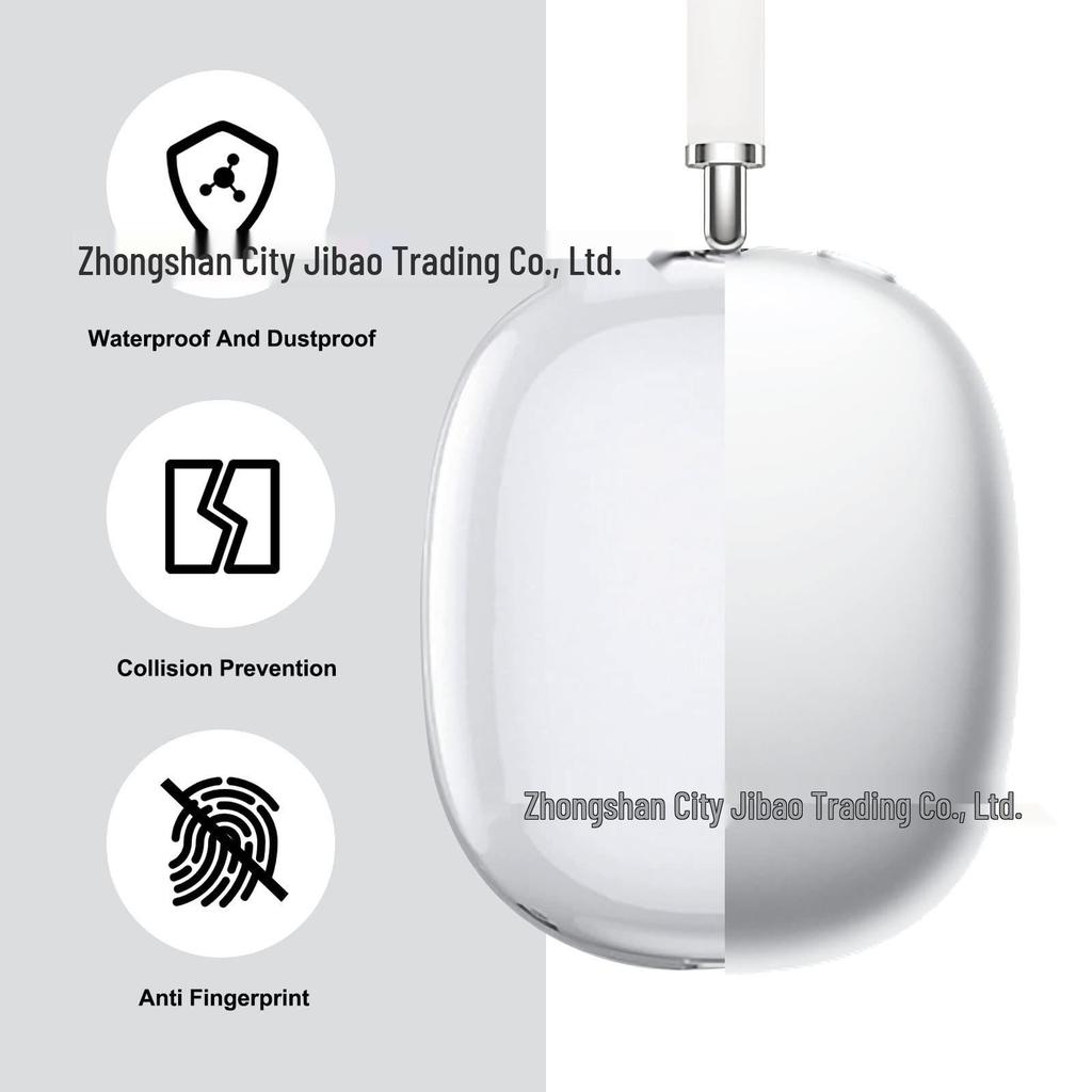 Transparent Protective Silicone Case for Apple AirPods Max Over-Ear Headphones