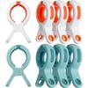 Strandhandduksklämmor för strandstolar & kryssning, Hållbara plastklämmor för avkoppling vid poolen, Stora klädnypor för att hänga upp kläder