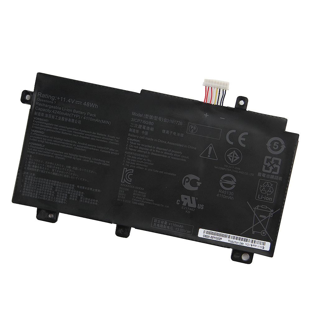 NEUE Ersatzbatterie für ASUS FX86 FX80G FX80GE/GD8750 FX95G FX505G FX504G FX86FE FX86FM FX505 B31N1726 Laptop-Akku 4240mAh