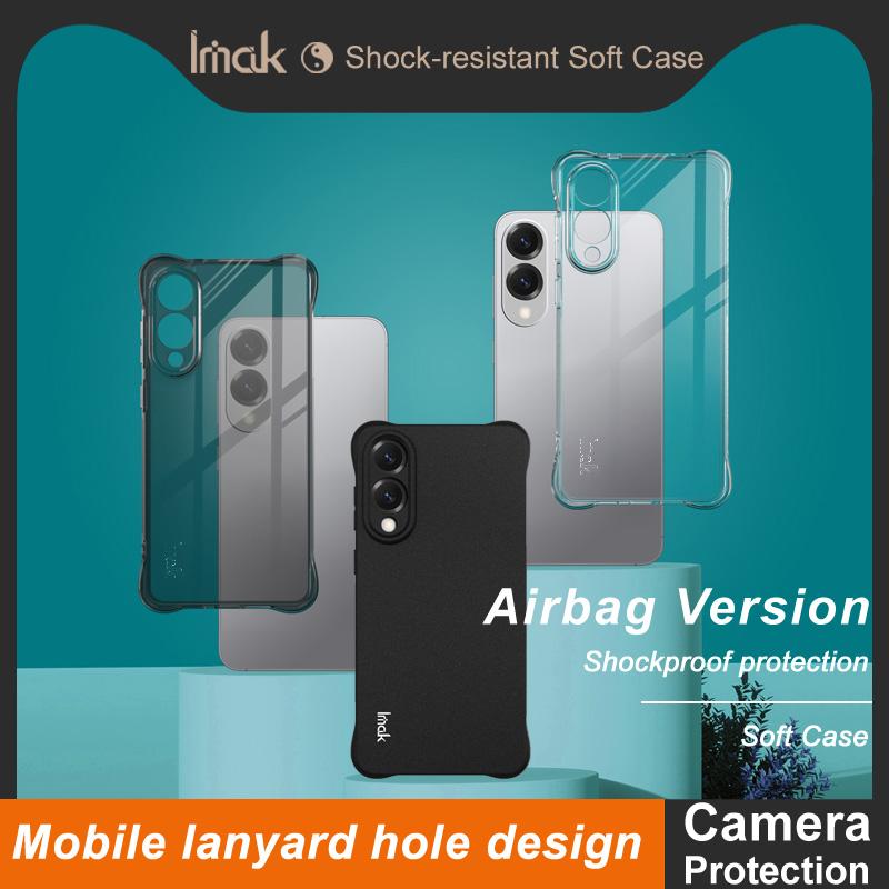 For Samsung Galaxy S25 Edge 5G Phone Case IMAK Shock-resistant Soft Case