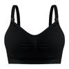 Plus Size Front-Opening Seamless Nursing Bra with Removable Breathable Pads