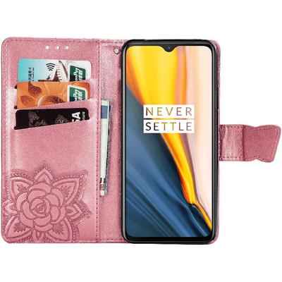 For Consumer Cellular IRIS Connect Phone Case,Butterfly Embossed Flowers PU Leather Magnetic Flip Stand Card Holders & Hand Strap Wallet Purse Case