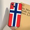 Obal na telefon Norsko Vlajka Pro iPhone 17 16 15 14 11 12 13 Pro Max mini XR 16e 15 16 Plus 17 Air Plné krytí