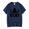 T Shirt J1828 Coat of Arms Eod Blasters Low Visibility Army long or short sleeves vintage Washed Unisex designer clothes homme