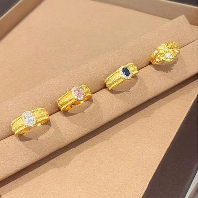 Pigeon Egg Blooming Chinese Ring Women'S High-End Sense Retro Temperament High-Value Ring