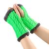 Double Side Plush Winter Warm Gloves - Exposed Finger Design