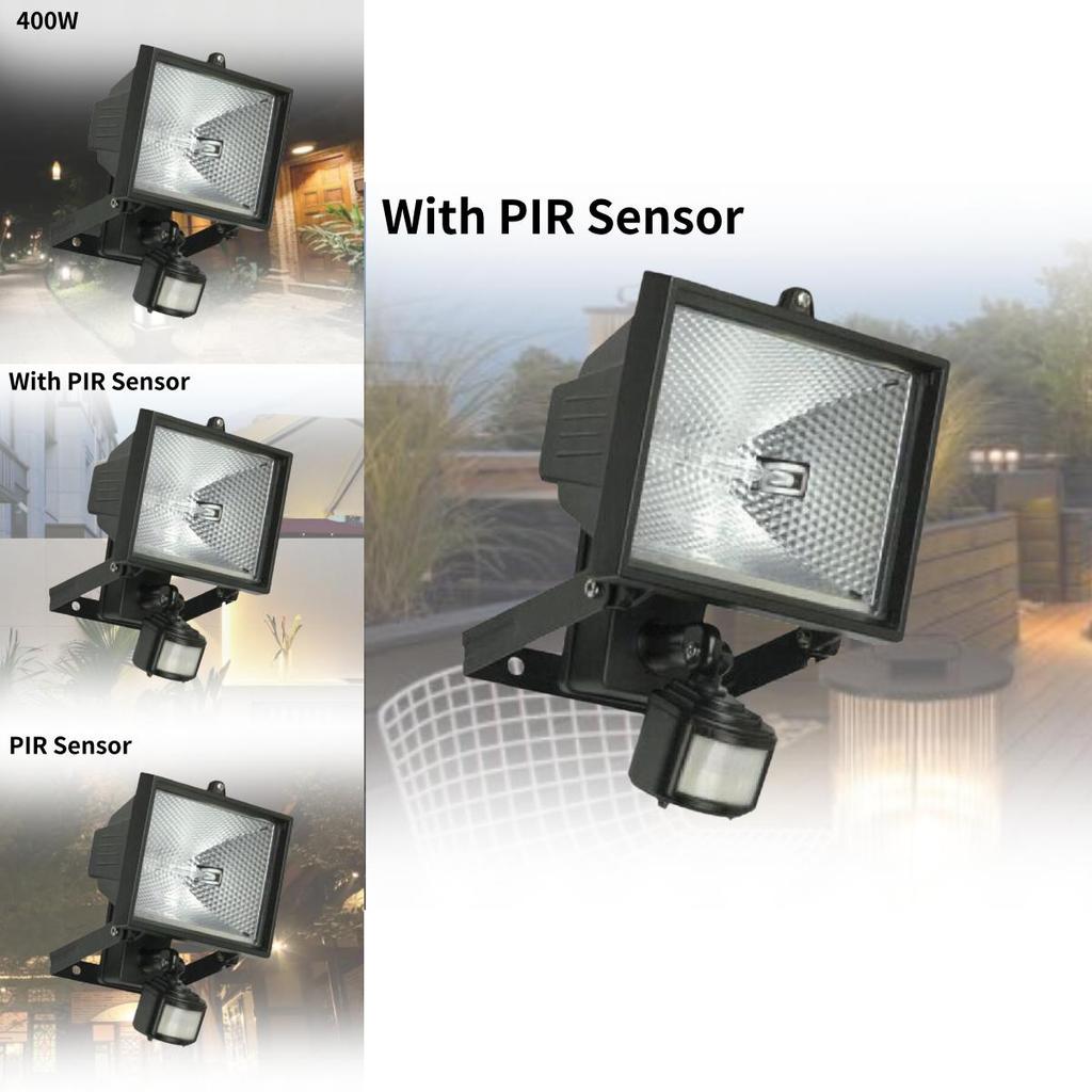 High-efficiency Wade Aluminum Die-cast 400w Waterproof Ip44 Infrared Sensor Light