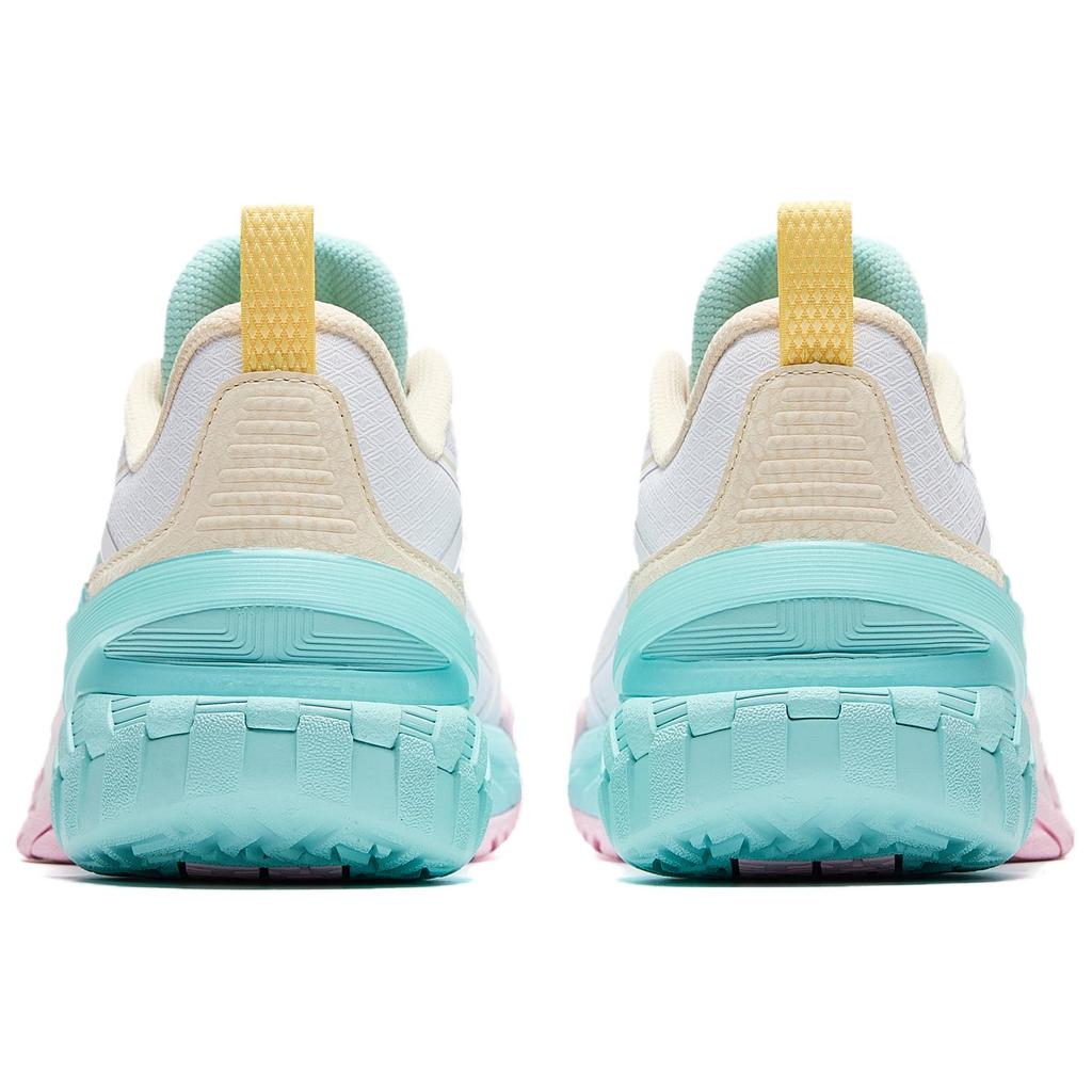 Nové basketbalové boty Anta s odpružením, protiskluzové, proti převrácení, nízký svršek, pánské, bílé 912541602Q-3