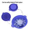 Silicone Folding Ice Pack Face Wash Basin for Travel and Outdoor Use