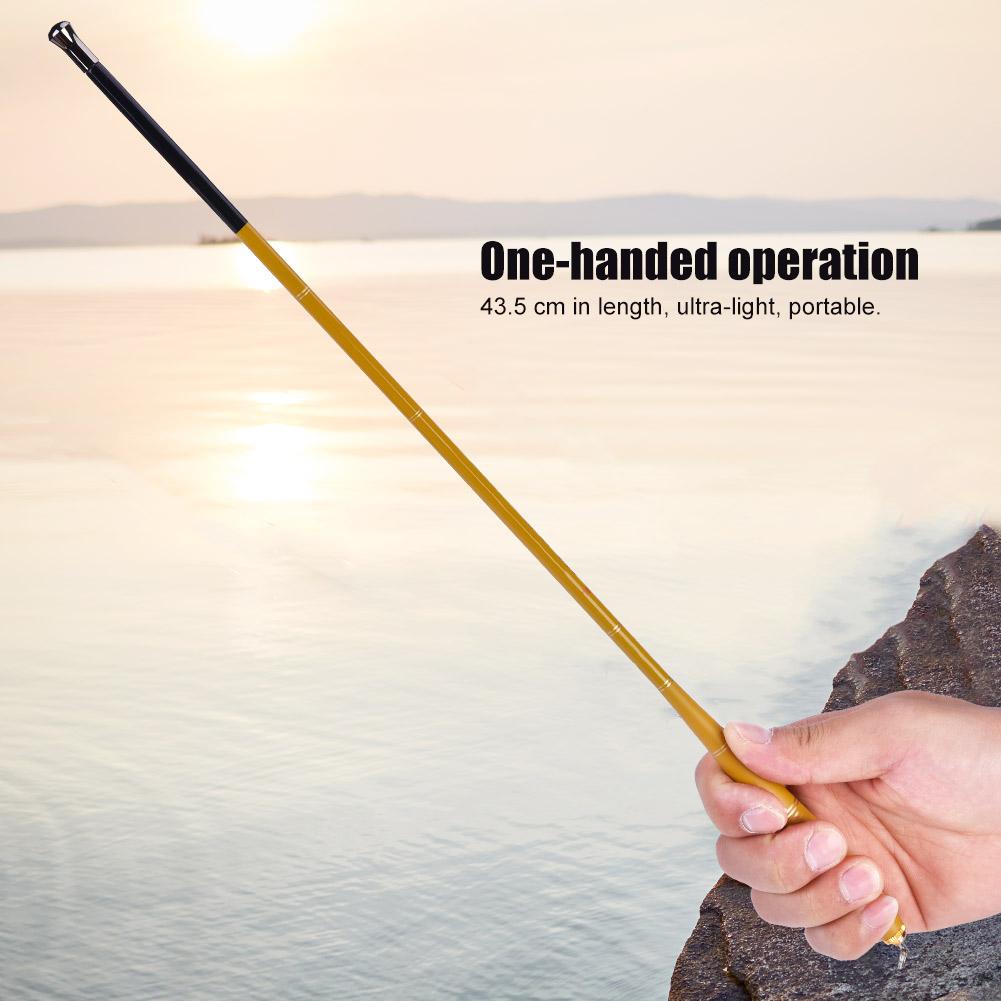 Mini Ultra Light Outdoor Portable Telescopic Fishing Rod Stretchable Fish Pole (1.8)