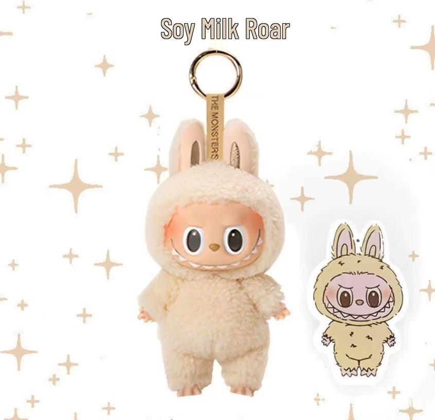 

Мягкая кукла Лабубу 1-го поколения, виниловое лицо, брелок, шарм-подвеска, фигурка, сюрприз-бокс 17 cm