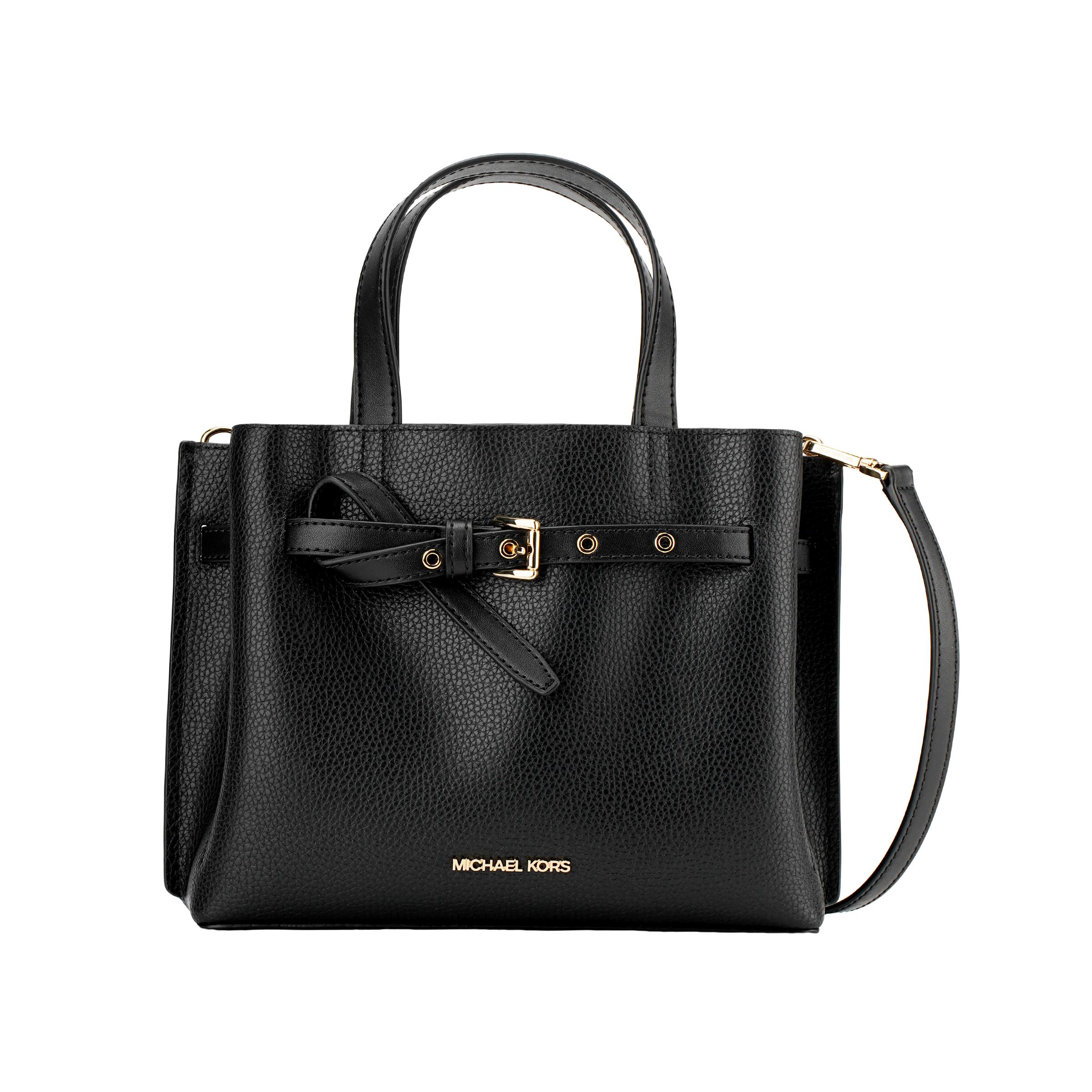 

Michael Kors Простая однотонная сумка-тоут для поездок на работу Сумка для покупок Сумка через плечо Ручная сумка Маленькие женские сумки-тоут Черный 35F0GU5S5T-001 Basic Set (Bag+Dust Bag)