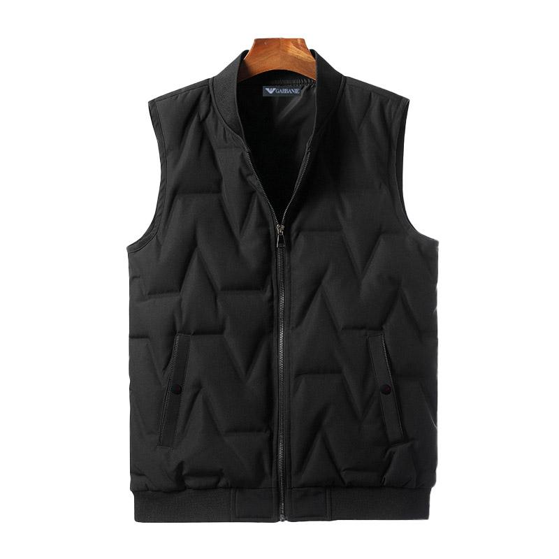 

Мужской осенне-зимний пуховый жилет, теплый, морозостойкий и водонепроницаемый жилет-жилет XXXXXL чёрный