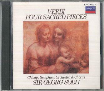 

CD SIR GEOGG SOLTI - Verdi: Four Sacred Songs F35L20023 LONDON 1986 Japan Classical Used