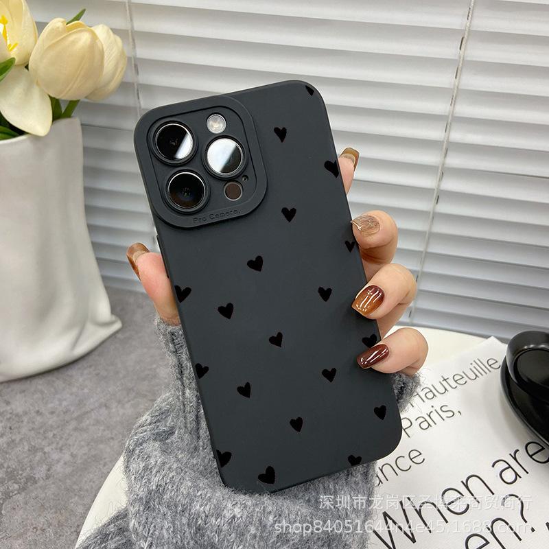 Black love for apple 15 mobile phone case iphone12promax case 14/13/11/XSMAX pupil eye 16