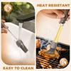 4 Piece Food Grade Silicone Cooking Basting Brush Heat Resistant Barbecue Oil Applicator Easy Cleaning Kitchen Tool
