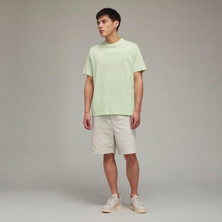 Y-3 Classic Logo Tee Green Glow Men Tops HG6232