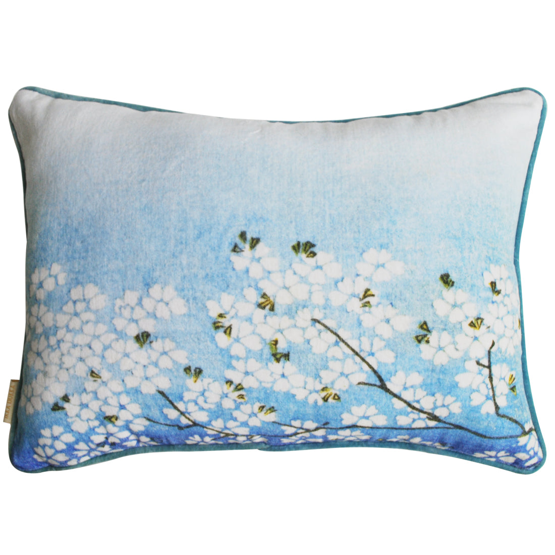 

Ikka Dukka Cotton Velvet Rectangular Under The Cherry Blossoms Cushion Cover